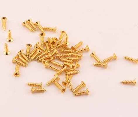 Gold Color Small Metal 8mm Screws For Box Accessories