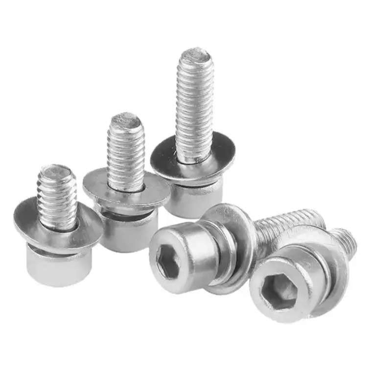 Din7991 2205 / 2507 Hex Socket Screw With Nuts And Washer Full Thread Hot Sell Fasteners