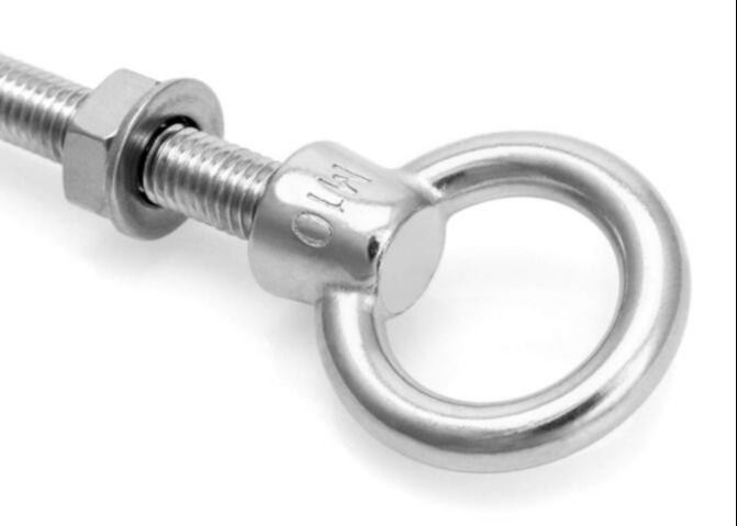 Threaded ISO 3266 Galvanized Shoulder Stainless Steel Bolt With Zinc Plated Nut