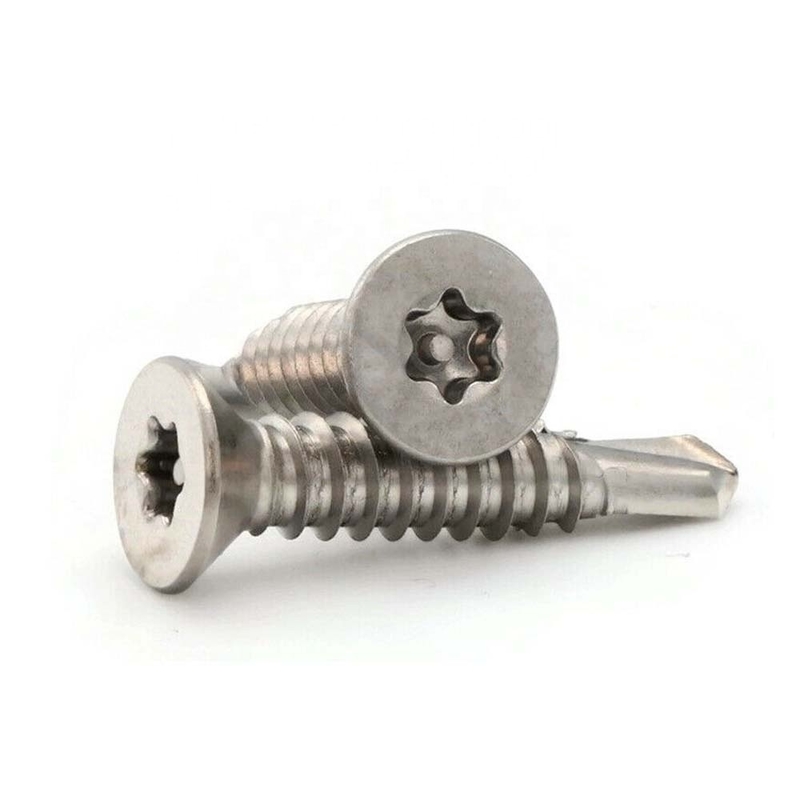 410 SS Inox Hex Washer Wafer Truss Head Tek Roofing Self Drilling Screw Stainless Steel For Sheet Metal Or Wood